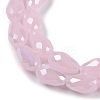 Opaque Solid Color Electroplate Glass Beads Strands EGLA-N013-J8mm-B01-3