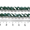 Electroplate Opaque Glass Beads Strands EGLA-A035-P6mm-A06-4