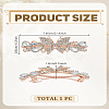 1Pc Alloy Rhinestone Hair Barrettes PHAR-LP0001-34B-2