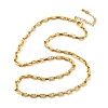 Brass Box Chain Necklaces for Women Men NJEW-F337-06G-2