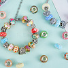 120Pcs 6 Styles Christmas Theme Resin European Rondelle Beads RPDL-SP0001-04-7