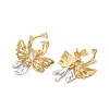 Butterfly Cubic Zirconia Stud Earrings EJEW-A113-01G-2