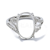 Adjustable 925 Sterling Silver 4 Prongs Ring Settings STER-K179-27P-2