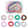 5 strands 5 colors Transparent Glass Beads Strands GLAA-TA0001-25-10