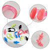 8 Sets 4 Colors Silicone Nose Clip & Earplug Set AJEW-FH0001-92-2