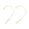 316 Stainless Steel Ear Cuff Findings Ion Plating(IP) X-STAS-H148-01G-1