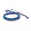 3Pcs 3 Style Plastic Braided Bead Bracelets Set LS-BJEW-B065-10B-1