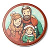 Christmas Handmade Printed Porcelain Big Pendants LS-PORC-F009-03-1