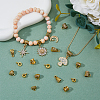 150Pcs 10 Style Tibetan Style Alloy Tube Bails FIND-DC0004-78-5