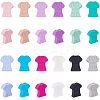 24Pcs 12 Colors Food Grade Eco-Friendly Silicone Focal Beads SIL-CA0001-19-1