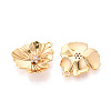Brass Micro Pave Cubic Zirconia Pendants KK-N263-11G-2
