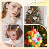 120Pcs Handmade DIY Doll Craft Pom Pom Yarn Pom Pom Balls AJEW-SC0003-15C-02-5