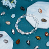 3Bags 3 Colors  Transparent Glass Beads  Segmented Multi-Color Beads GLAA-PH0003-36A-5