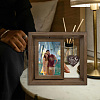 Double Sided Wooden Rotating Photo Frames with DIY Word Heart Charm DJEW-WH0076-006-5