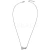 TINYSAND 925 Sterling Silver Cubic Zirconia Love Pendant Necklace TS-N376-S-3