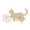 Alloy Rhinestone Brooches LS-JEWB-P023-03G-1