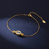 925 Sterling Silver Eye Link Bracelet for Women STER-M116-11G-2