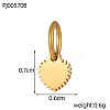 304 Stainless Steel Charms STAS-OY009-71G-2