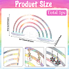 Acrylic Rainbow Cloud Earrings Display Stand EDIS-WH20012-001-2