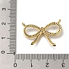 Rack Plating Brass Micro Pave Clear Cubic Zirconia Pendants KK-G500-10G-3