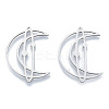 Non-Tarnish 201 Stainless Steel Filigree Joiners Links LS-STAS-N090-LA960-1-2