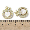 Brass Micro Pave Cubic Zirconia Pendants KK-G485-30C-G-3