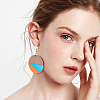 DIY Walnut Wooden Dangle Earring Making Kits DIY-OC0006-63-6