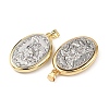 Brass Religion Pendants KK-K408-04G-05-2