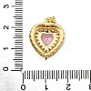 Brass Micro Pave Cubic Zirconia Pendants KK-K401-07B-02-3