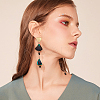 30Pcs 5 Colors Ion Plating(IP) 304 Stainless Steel Stud Earring Findings EJEW-UN0001-67-6