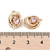 Rack Plating Brass Micro Pave Cubic Zirconia Beads KK-F879-01G-01-3