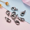 Brass Lobster Claw Clasps X-KK-902-B-6