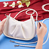 8Pcs 8 Styles White Acrylic Round Beads Bag Handles FIND-TA0001-37-5