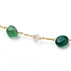 Nuggets Natural Gemstone Beaded Necklaces NJEW-JN03188-3