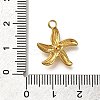 Ion Plating(IP) 304 Stainless Steel Rhinestone Pendants STAS-A104-16G-4