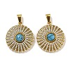 Synthetic Turquoise Pendants STAS-U024-16G-01-1
