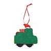 Christmas Car Handmade Polymer Clay Pendant Decorations HJEW-P017-03D-3