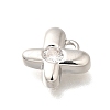 Brass Micro Pave Cubic Zirconia Charms KK-C085-24P-2