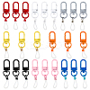 24Pcs 8 Colors Silicone Pen Holder Clip HJEW-DR00035-1
