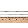 304 Stainless Steel Column Link Chain Necklaces for Women Men NJEW-A058-01P-5