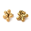 304 Stainless Steel Flower Stud Earrings for Women EJEW-Q781-11G-2