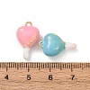 Alloy Enamel Pendants ENAM-F161-01C-3