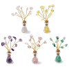 Natural Mixed Gemstone Chips Tree of Life Decorations AJEW-JD00013-2