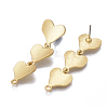 Smooth Surface Alloy Stud Earring Findings X-PALLOY-T064-23MG-2