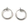 Non-Tarnish 304 Stainless Steel Clip-on Earrings EJEW-P232-01P-1