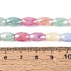 Anti-Tarnish Electroplate Glass Beads Strands EGLA-Q130-02A-4
