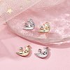 4Pcs 2 Colors Rack Plating Alloy Rhinestone Pendants FIND-YW0003-60-5