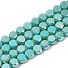 Electroplate Glass Beads Strands EGLA-Q125-002-A02-1