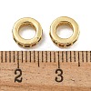 Rack Plating Brass Micro Pave Clear Cubic Zirconia Beads KK-U030-32G-04-2