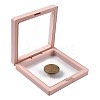 5Pcs Square Transparent PE Thin Film Suspension Jewelry Display Box CON-FS0001-19A-3